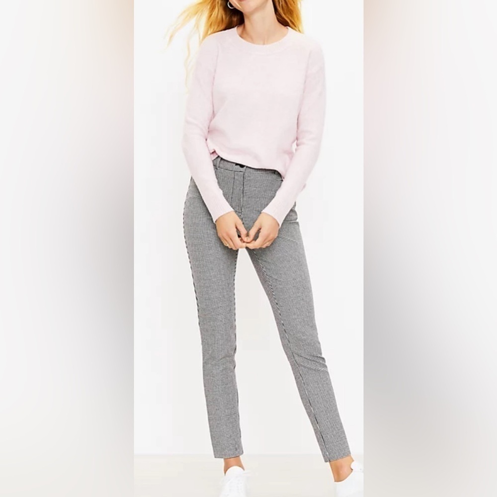 Loft Windowpane Skinny Pants Size 6